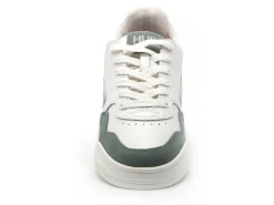 Hub COURT L68 Blanc et Vert Baskets Basses Homme