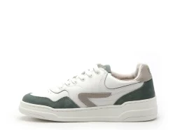 Hub COURT L68 Blanc et Vert Baskets Basses Homme