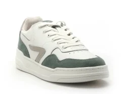 Hub COURT L68 Blanc et Vert Baskets Basses Homme