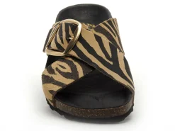 I am 6028 51 Multicolore Mules et Sabots Plats Femme