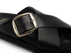 I am 6 028 282 Noir Mules et Sabots Plats Femme