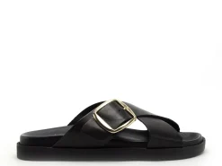 I am 6 028 282 Noir Mules et Sabots Plats Femme