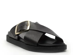 I am 6 028 282 Noir Mules et Sabots Plats Femme