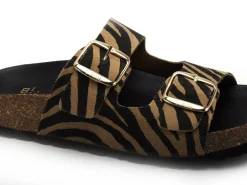 I am 6497S 801 Multicolore Mules et Sabots Plats Femme