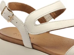 Inuovo A96003 Beige Sandales Plates Femme