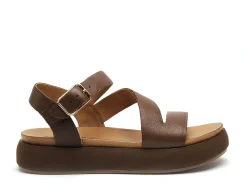 Inuovo A96001 Marron Sandales Plates Femme