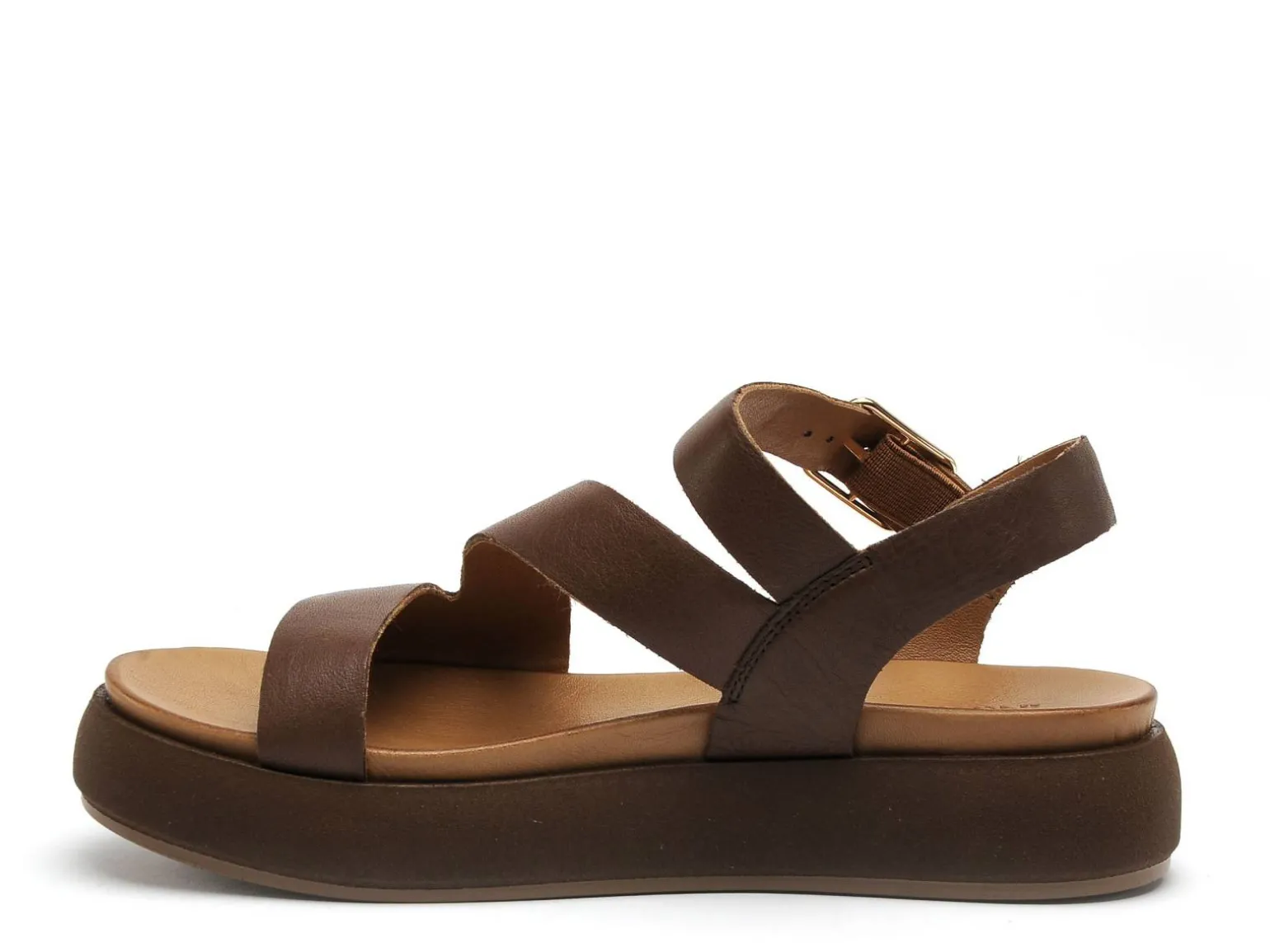 Inuovo A96001 Marron Sandales Plates Femme