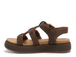 Inuovo A96046 Marron Sandales Plates Femme