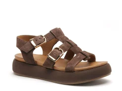 Inuovo A96046 Marron Sandales Plates Femme