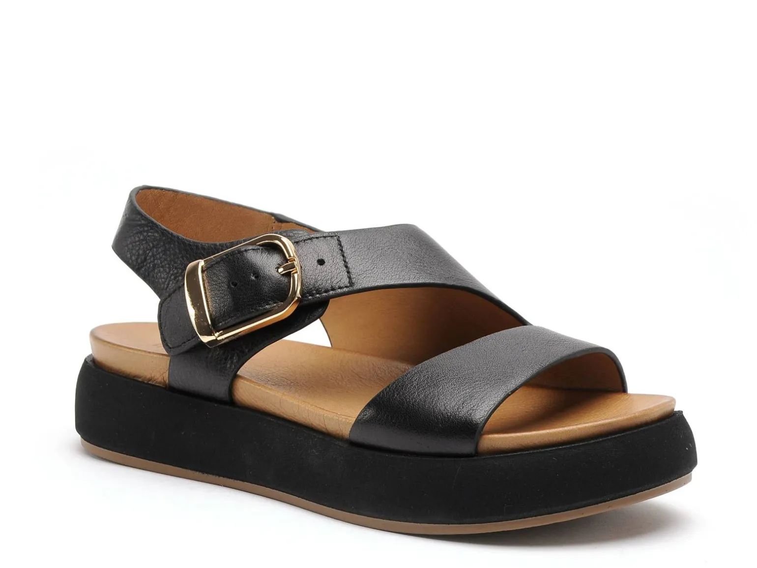 Inuovo A96064 Noir Sandales Plates Femme