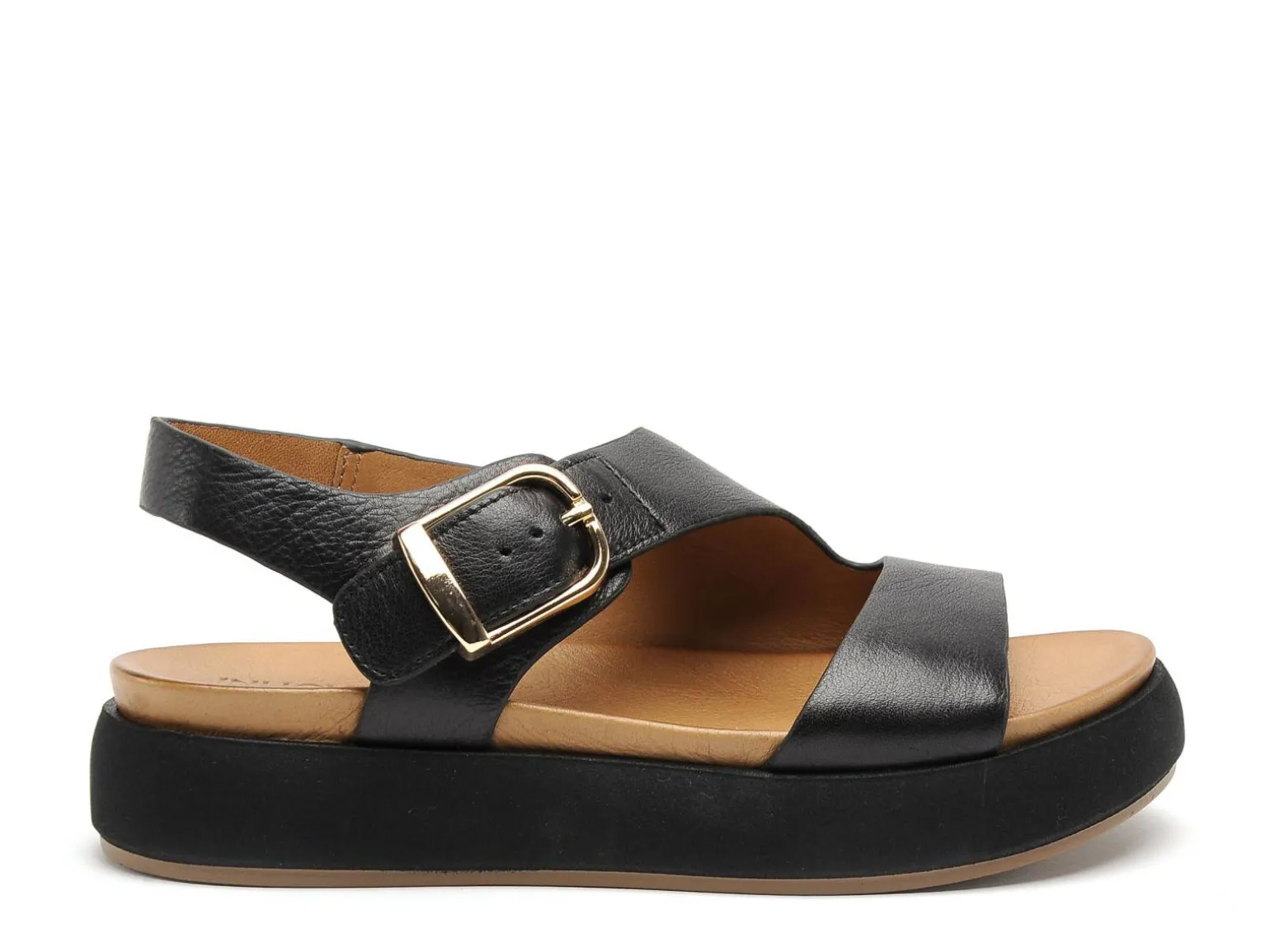 Inuovo A96064 Noir Sandales Plates Femme