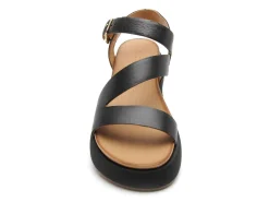 Inuovo A96001 Noir Sandales Plates Femme