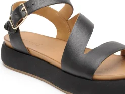 Inuovo A96001 Noir Sandales Plates Femme