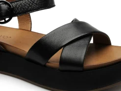 Inuovo A96004 Noir Sandales Plates Femme