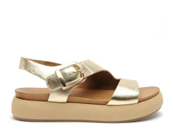 Inuovo A96064 Or Sandales Plates Femme