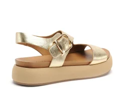 Inuovo A96064 Or Sandales Plates Femme