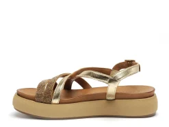 Inuovo A96051 Or Sandales Plates Femme