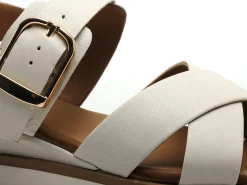 Inuovo 113117 Blanc Sandales à Talons Femme