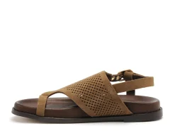 Inuovo D51015 Marron Sandales Plates Femme