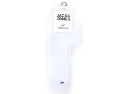 Jack and Jones CHAUSSETTES JACDOUGLAS MULTI SHORT SOCK 3 PACK NOOS Blanc Accessoires Homme