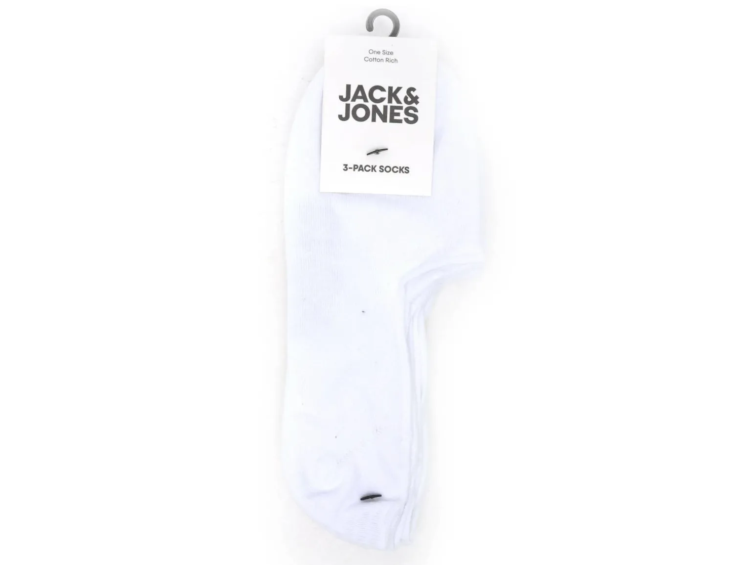 Jack and Jones CHAUSSETTES JACDOUGLAS MULTI SHORT SOCK 3 PACK NOOS Blanc Accessoires Homme