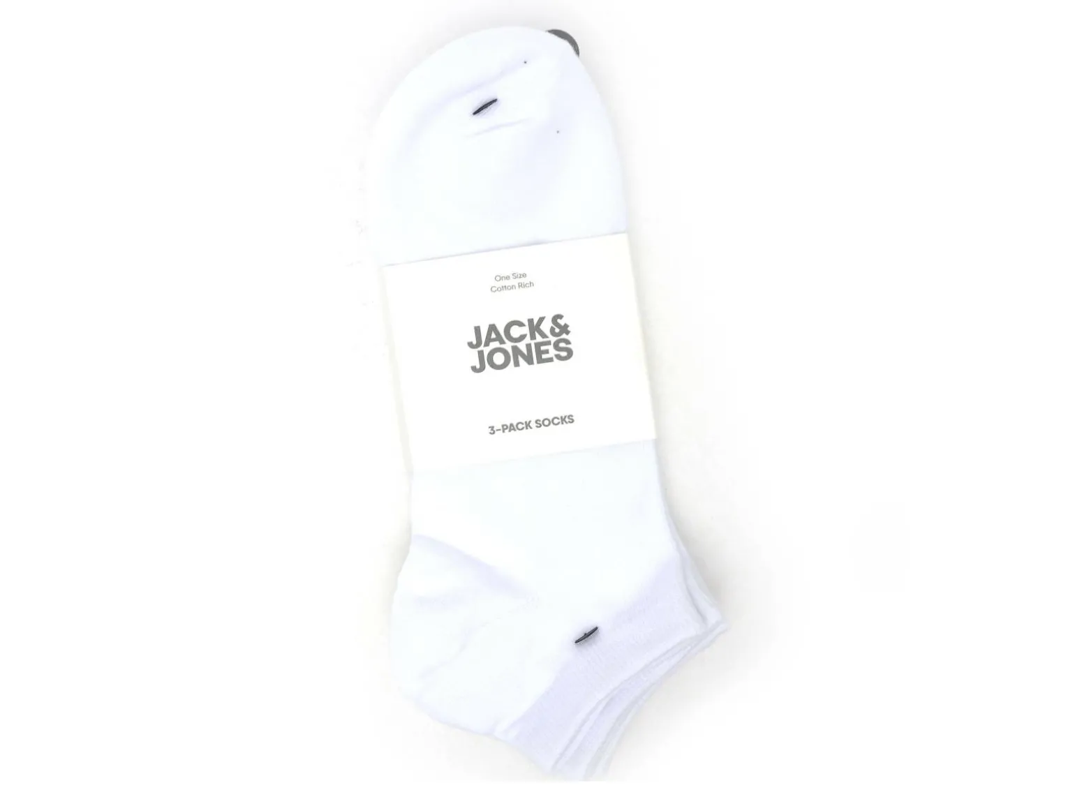 Jack and Jones CHAUSSETTES JACLOUIS DONGO SOCKS 3 PACK NOOS Blanc Accessoires Homme
