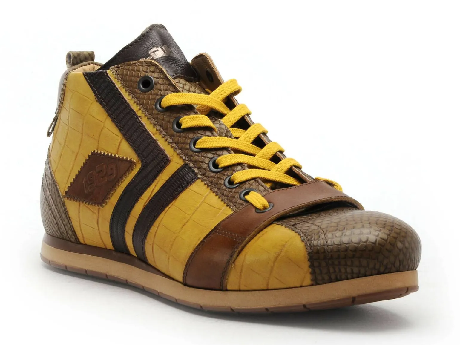 Kamogutsu Baskets TIFO 130 Jaune Boots et Bottines Homme