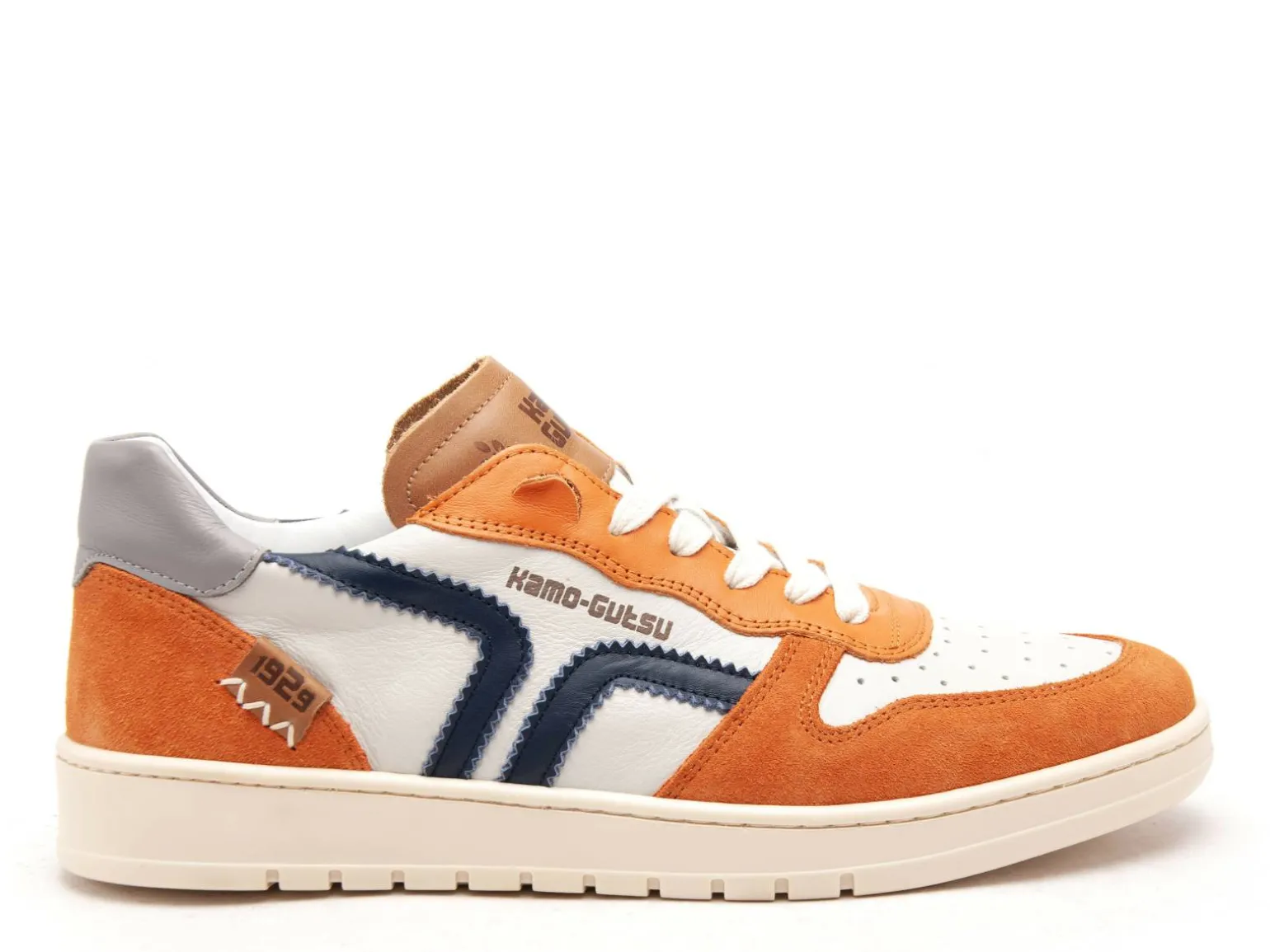 Kamogutsu CAMPO 048 Orange Baskets Basses Homme