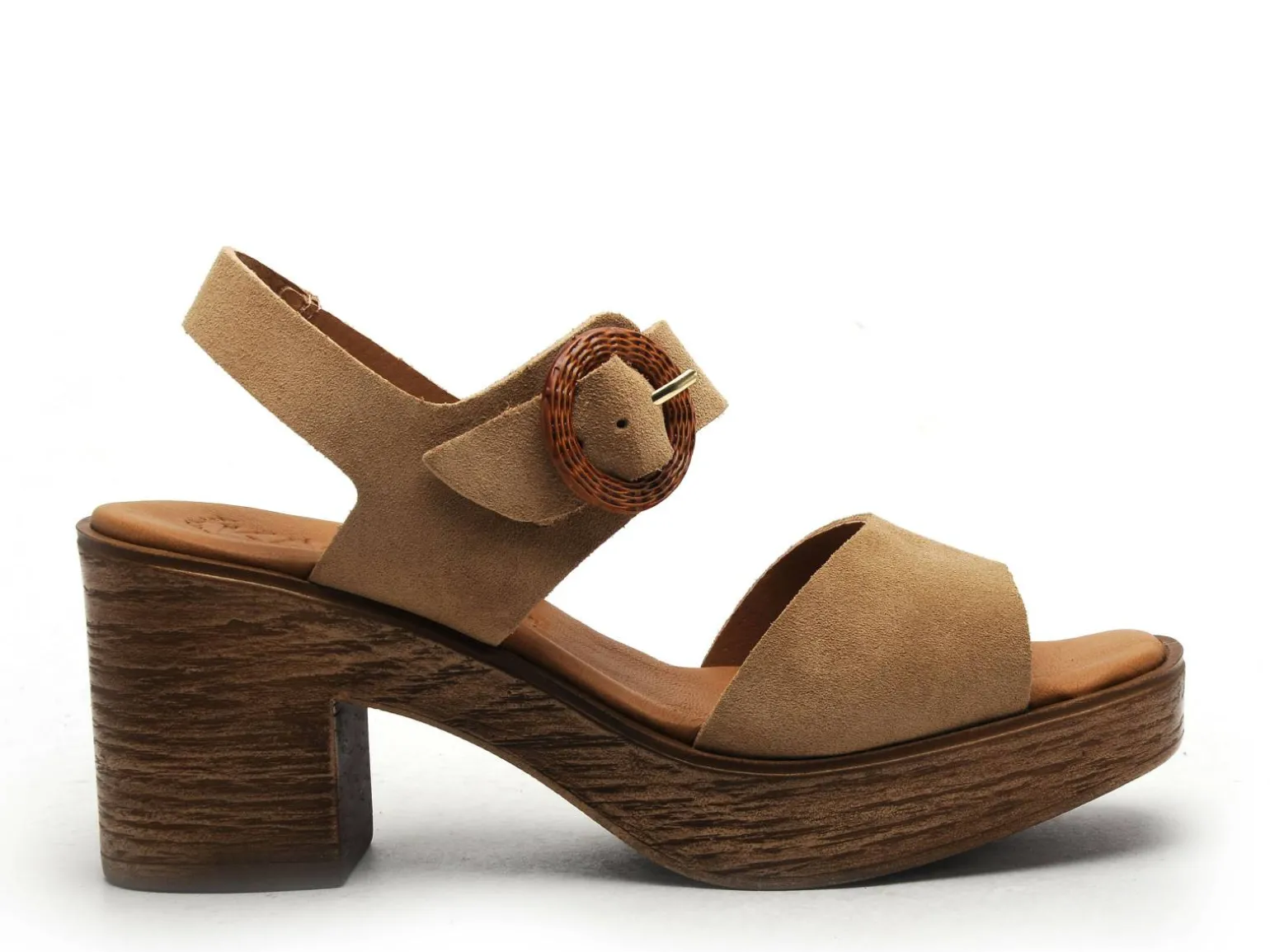 Kaola 930 Beige Sandales à Talons Femme