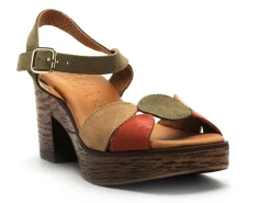 Kaola 956 Kaki Sandales à Talons Femme