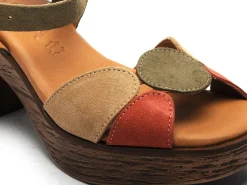 Kaola 956 Kaki Sandales à Talons Femme