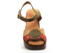 Kaola 956 Kaki Sandales à Talons Femme