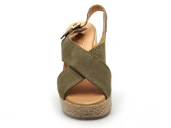 Kaola 2504 Kaki Sandales à Talons Femme