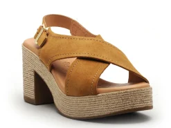 Kaola 2504 Marron Sandales à Talons Femme