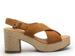 Kaola 2504 Marron Sandales à Talons Femme