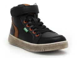 Kickers Baskets LOLASTIC Noir Baskets Montantes Garçon