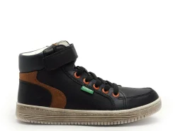 Kickers Baskets LOLASTIC Noir Baskets Montantes Garçon