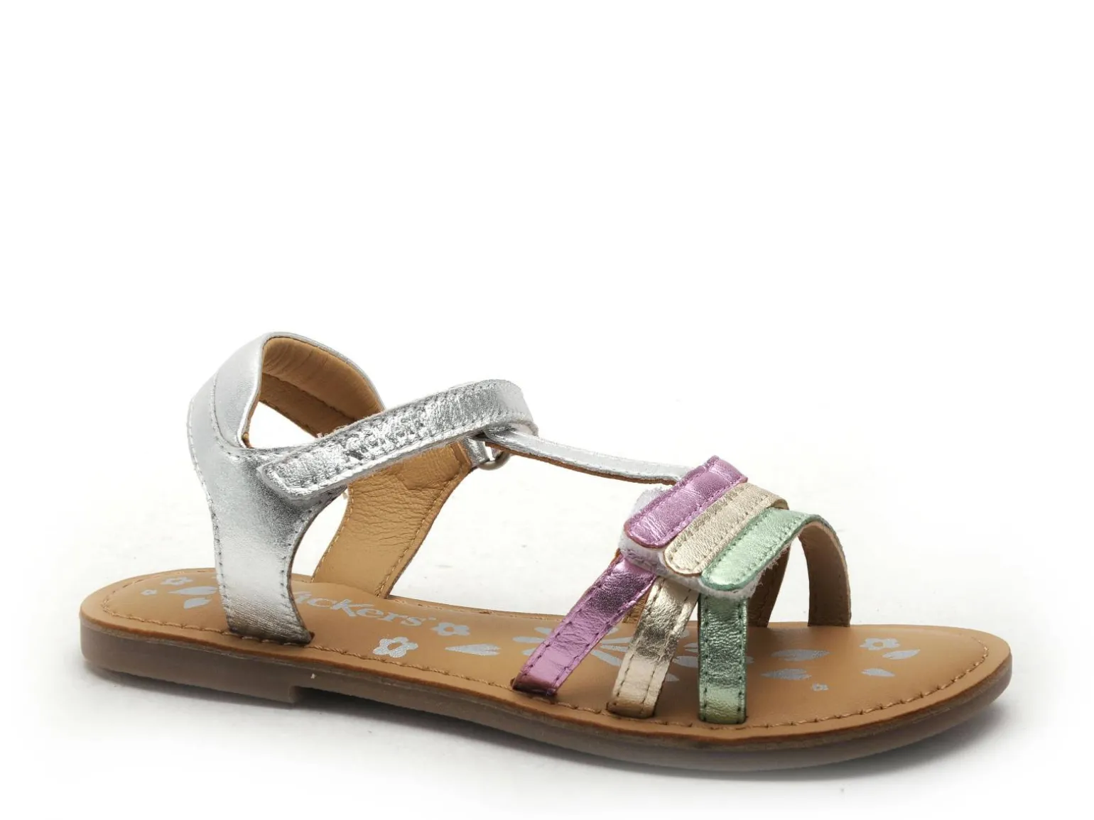 Kickers DIAMANTO Argent Sandales Fille