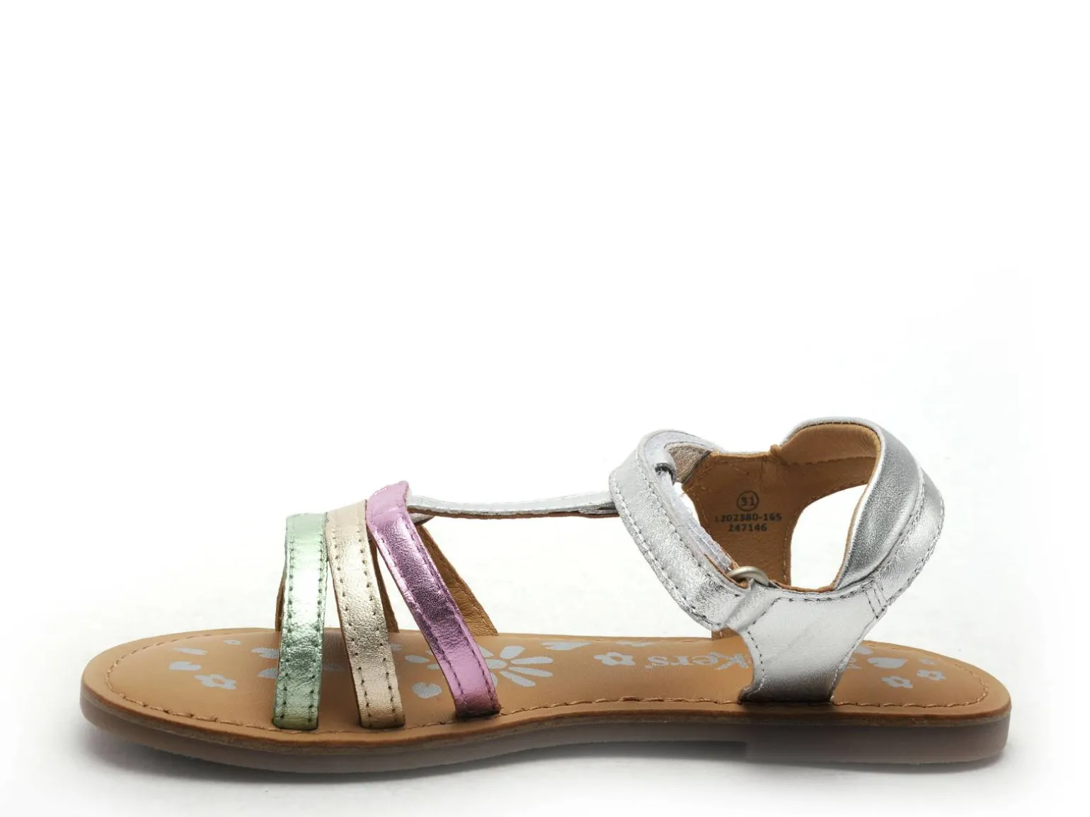 Kickers DIAMANTO Argent Sandales Fille