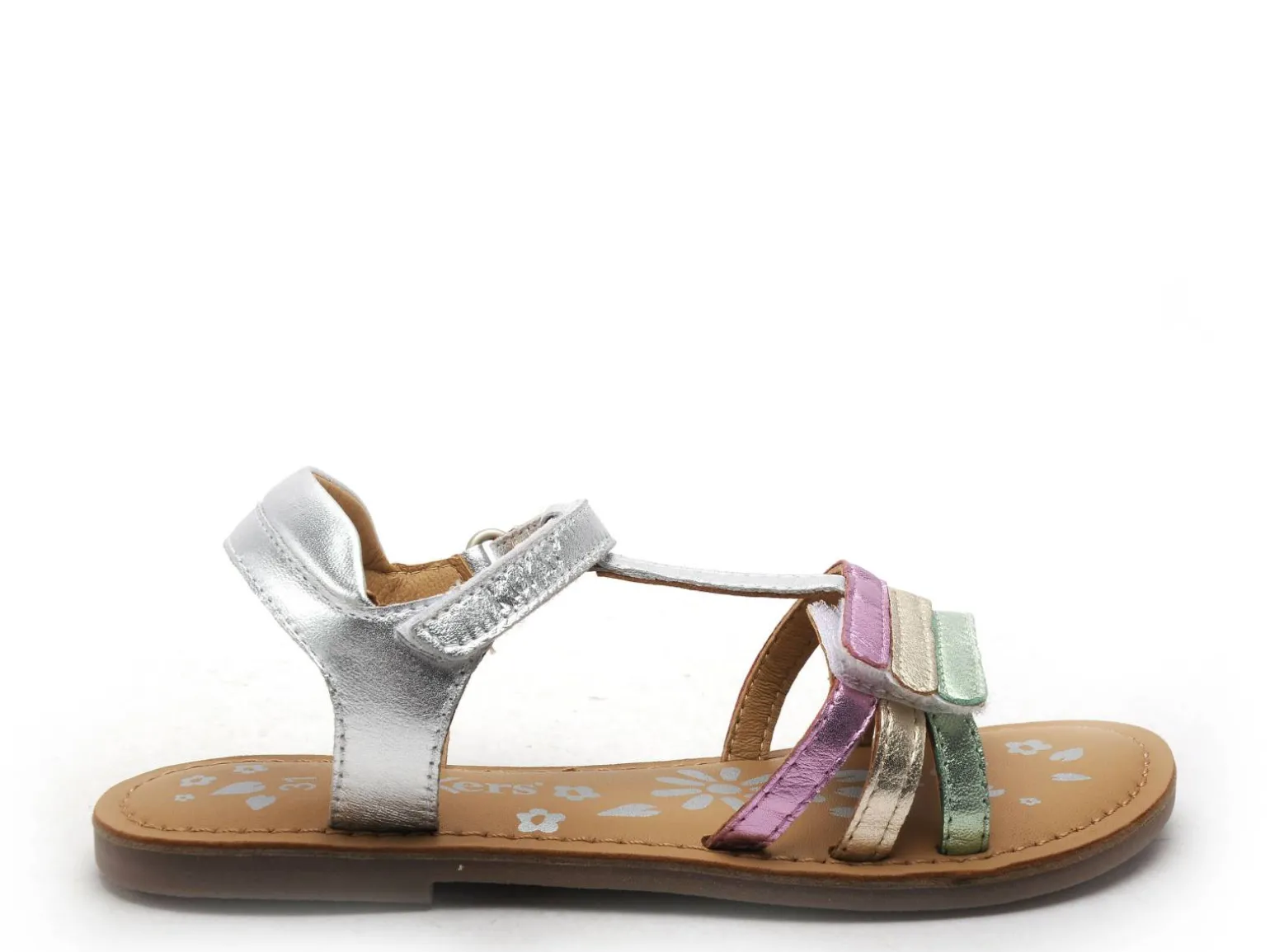 Kickers DIAMANTO Argent Sandales Fille