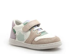 Kickers KICKBROWNIE Blanc Baskets Basses Fille