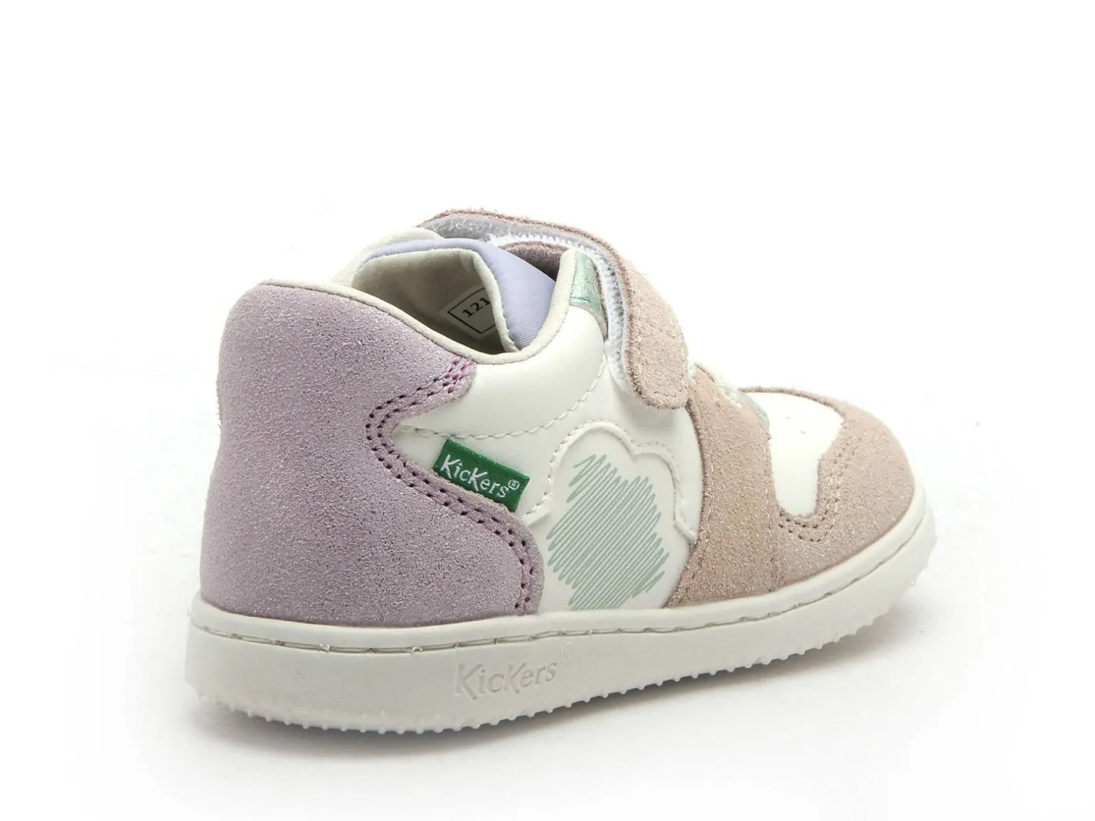 Kickers KICKBROWNIE Blanc Baskets Basses Fille