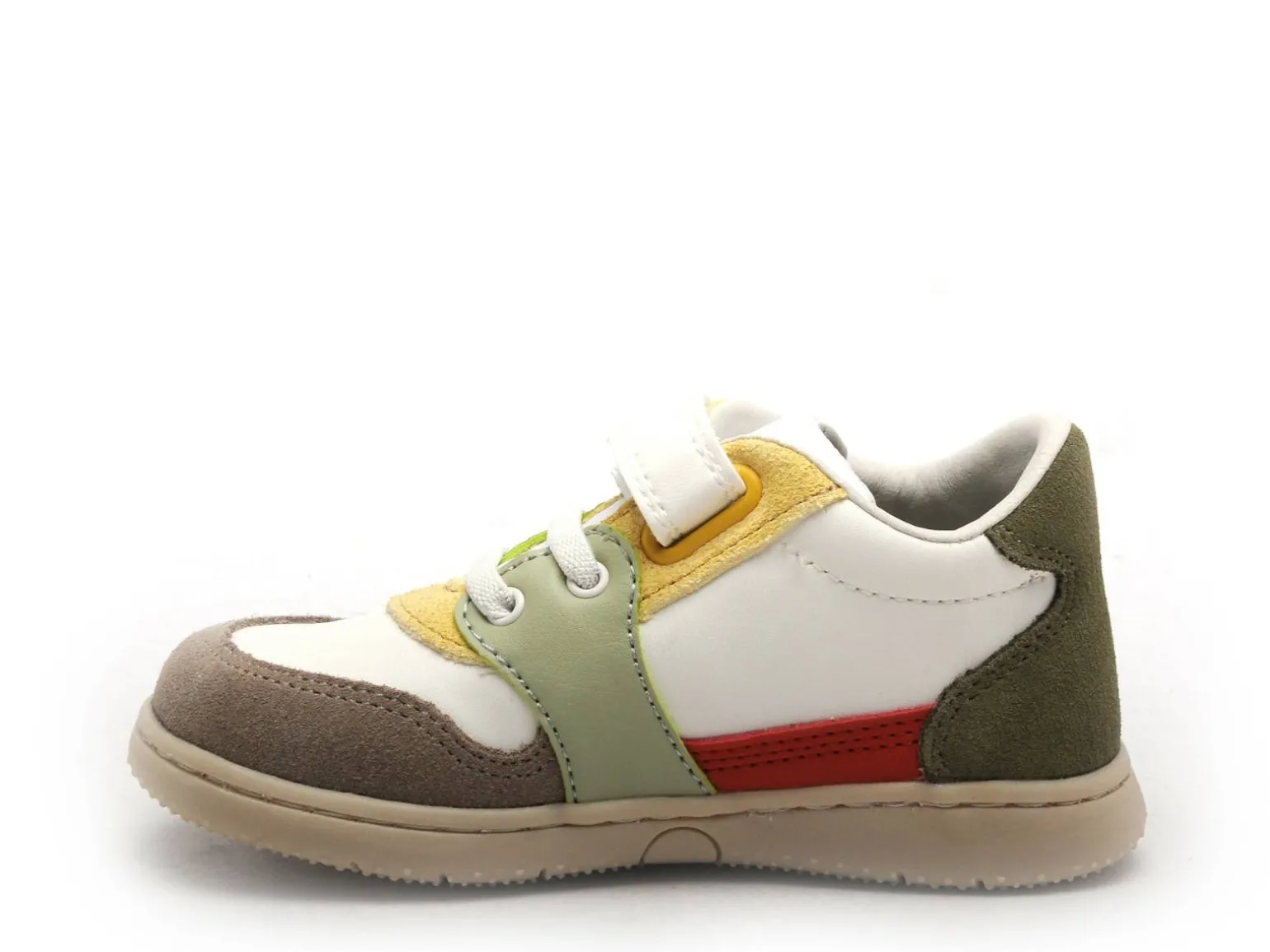 Kickers KICKBUVAR Blanc Baskets Basses Garçon