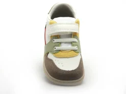 Kickers KICKBUVAR Blanc Baskets Basses Garçon