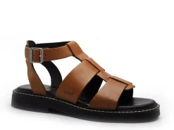 Kickers KICKLILA Marron Sandales Plates Femme