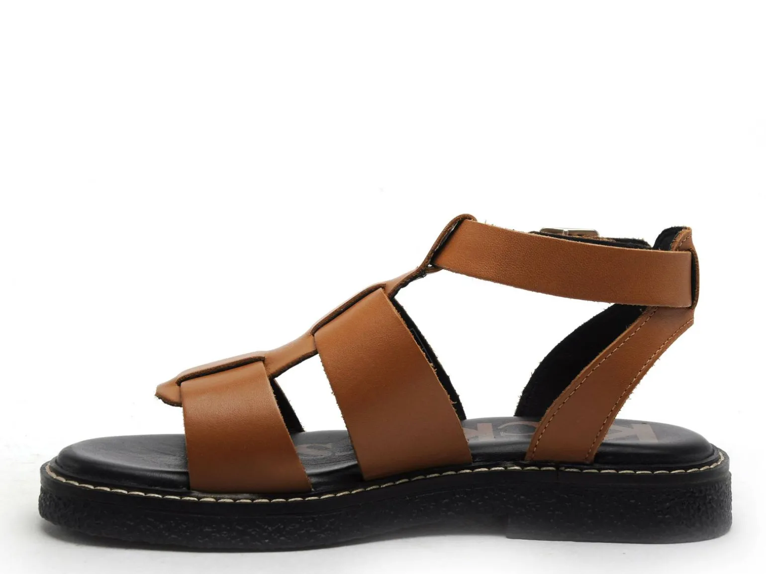 Kickers KICKLILA Marron Sandales Plates Femme