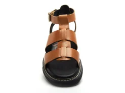 Kickers KICKLILA Marron Sandales Plates Femme