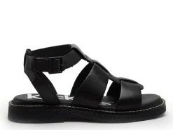 Kickers KICKLILA Noir Sandales Plates Femme
