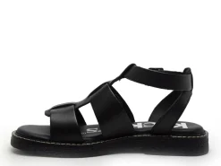 Kickers KICKLILA Noir Sandales Plates Femme