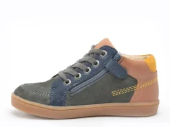 Kickers KICK WEBY Bleu Boots Garçon